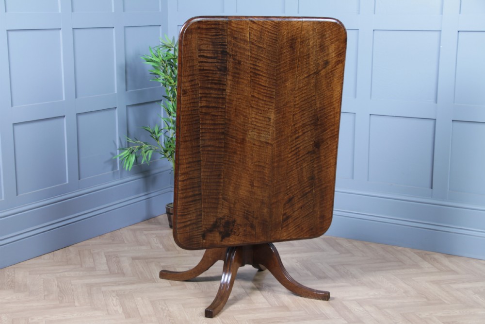 Antique Georgian Country Fiddle back Oak Flip Top Dining Table and 5 Matching Chairs 1798 View XII