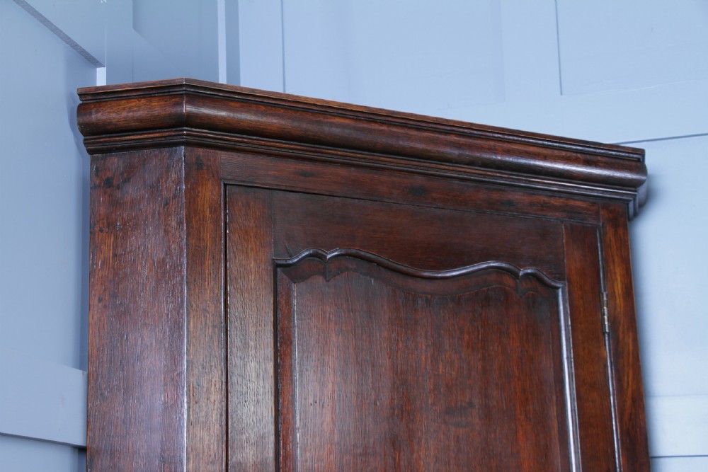 Antique Georgian Oak Large Corner Wall Hanging Drinks Cupboard C1830
 View VIII