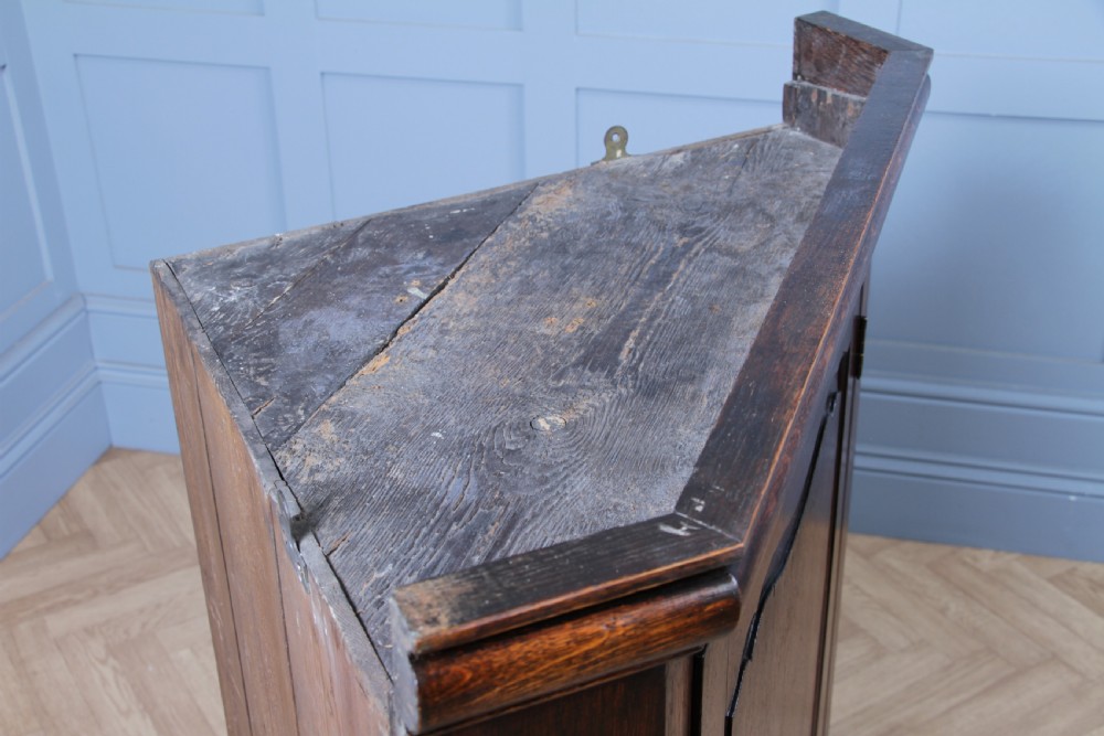 Antique Georgian Oak Large Corner Wall Hanging Drinks Cupboard C1830
 View XVIII