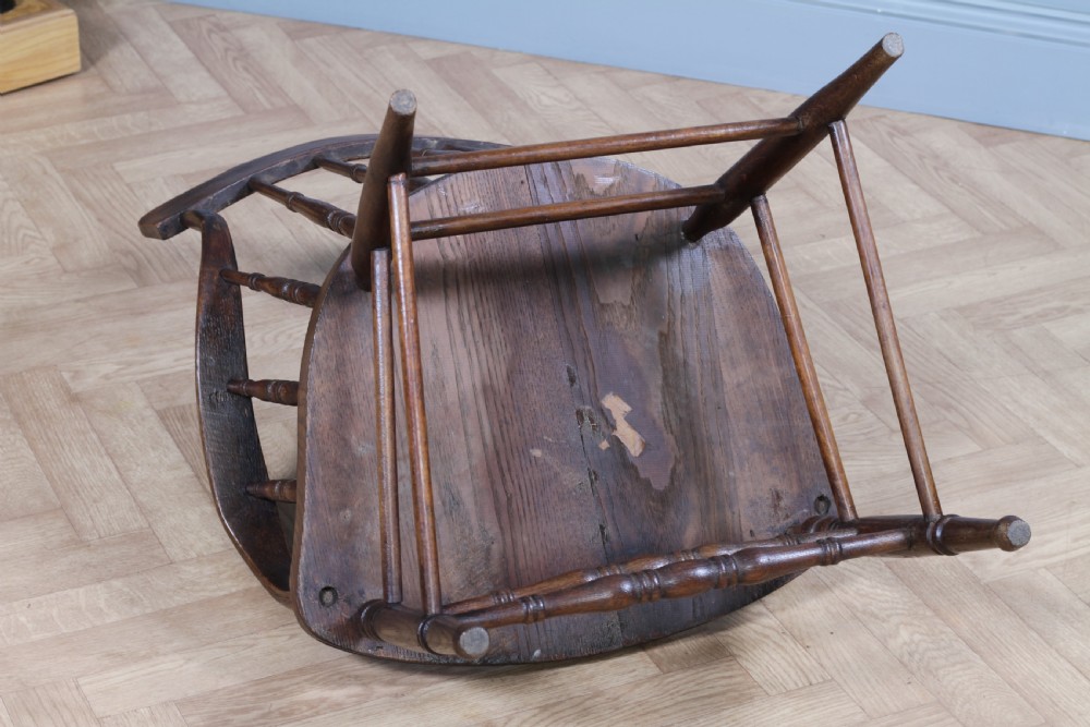 Antique American Oak Bentwood Spindle Back Office Desk Armchair Elbow Chair 1890 View VIII