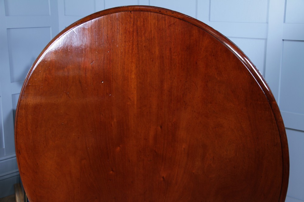 Antique Regency Solid Mahogany Grand Tilt Top Round Dining Table Fully Restored View VII
