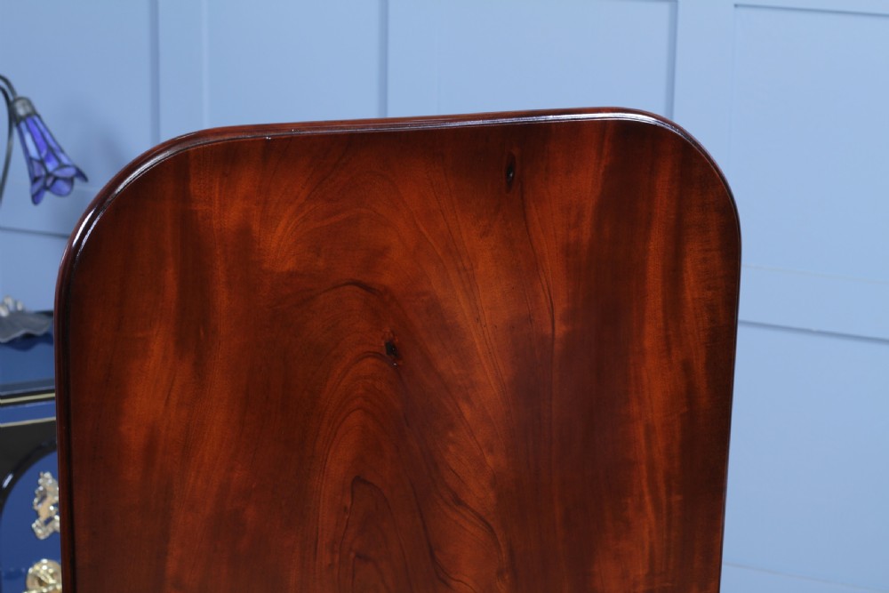 Antique William IV Early Victorian Small Solid Mahogany Tilt Top Breakfast Table  View VII