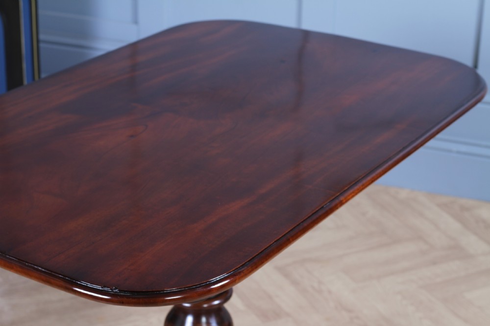 Antique William IV Early Victorian Small Solid Mahogany Tilt Top Breakfast Table  View VIII
