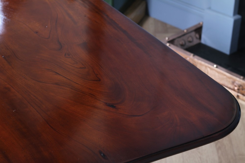 Antique William IV Early Victorian Small Solid Mahogany Tilt Top Breakfast Table  View IX