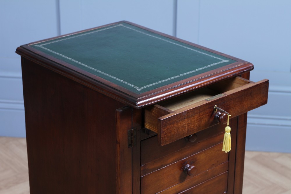 Antique Late Victorian Walnut Wellington Filing Chest of 9 Drawers C1890 View III