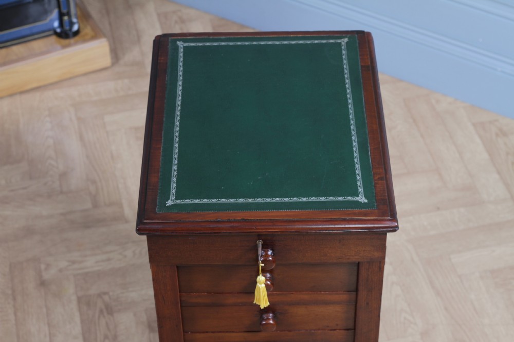Antique Late Victorian Walnut Wellington Filing Chest of 9 Drawers C1890 View XV