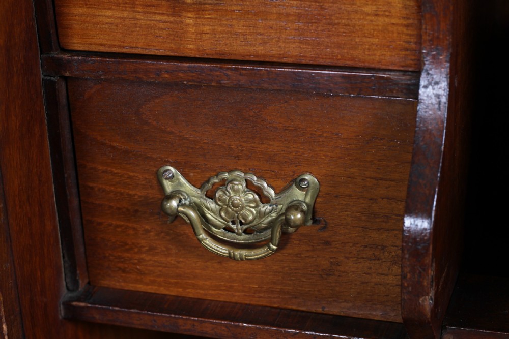Small Antique Oak Arts & Crafts 2 door Hanging Smokers Pipe Cabinet View XIII
