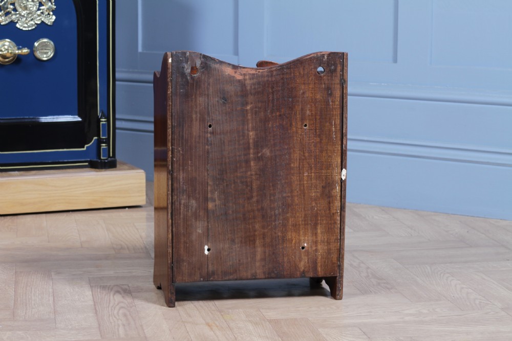 Small Antique Oak Arts & Crafts 2 door Hanging Smokers Pipe Cabinet View XXIV