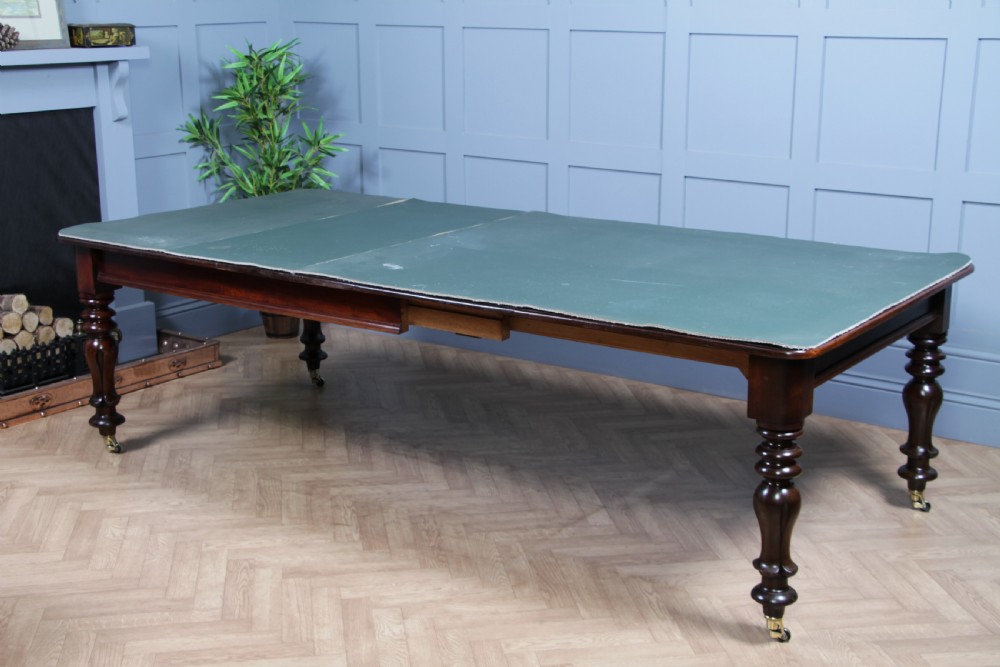 Antique Early Victorian Solid Mahogany Grand Wind Out 2 Leaf Dining Table C1840 View XXIII