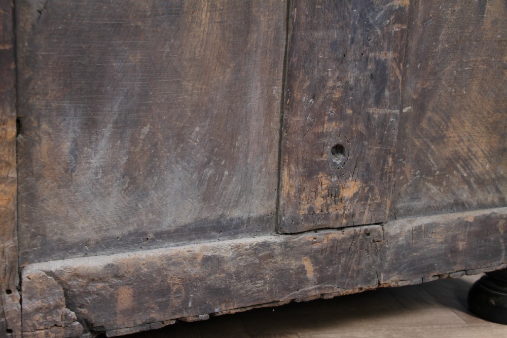 Original 17th Century Antique Jacobean Oak Chest of 6 Drawers Primitive C1680 View VII