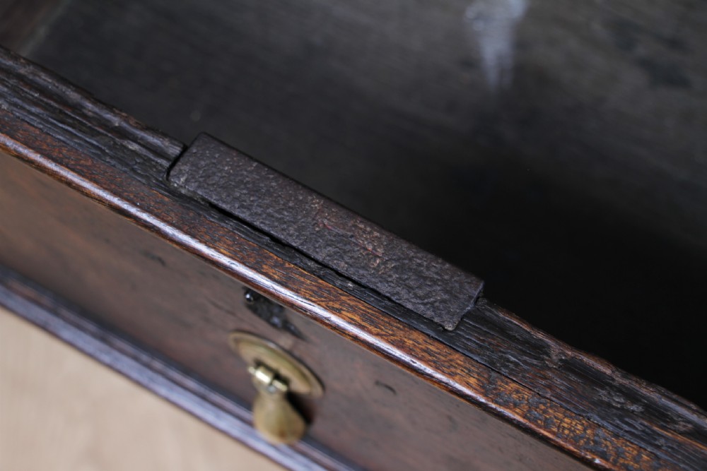 Original 17th Century Antique Jacobean Oak Chest of 6 Drawers Primitive C1680 View XXI