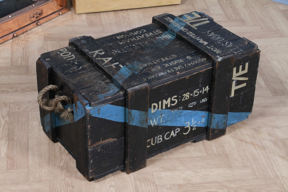 Antique Vintage RAF Military Chest Ministry Of Defence Royal Air Force View II