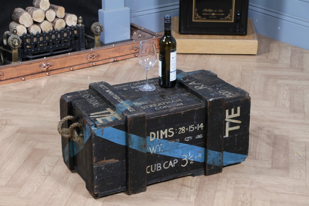 Antique Vintage RAF Military Chest Ministry Of Defence Royal Air Force View VII