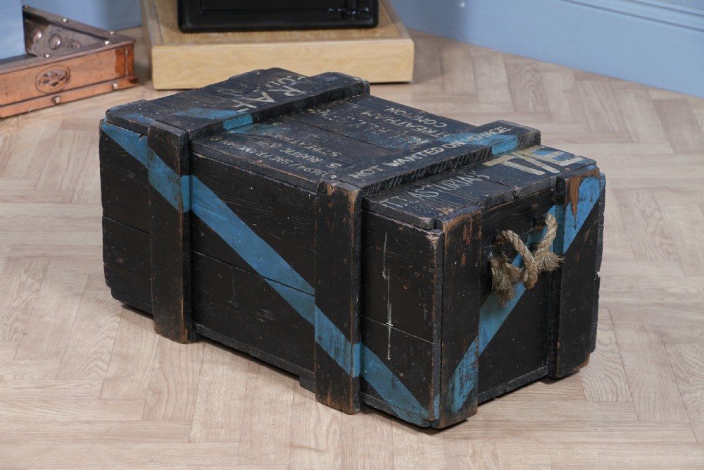 Antique Vintage RAF Military Chest Ministry Of Defence Royal Air Force View XI