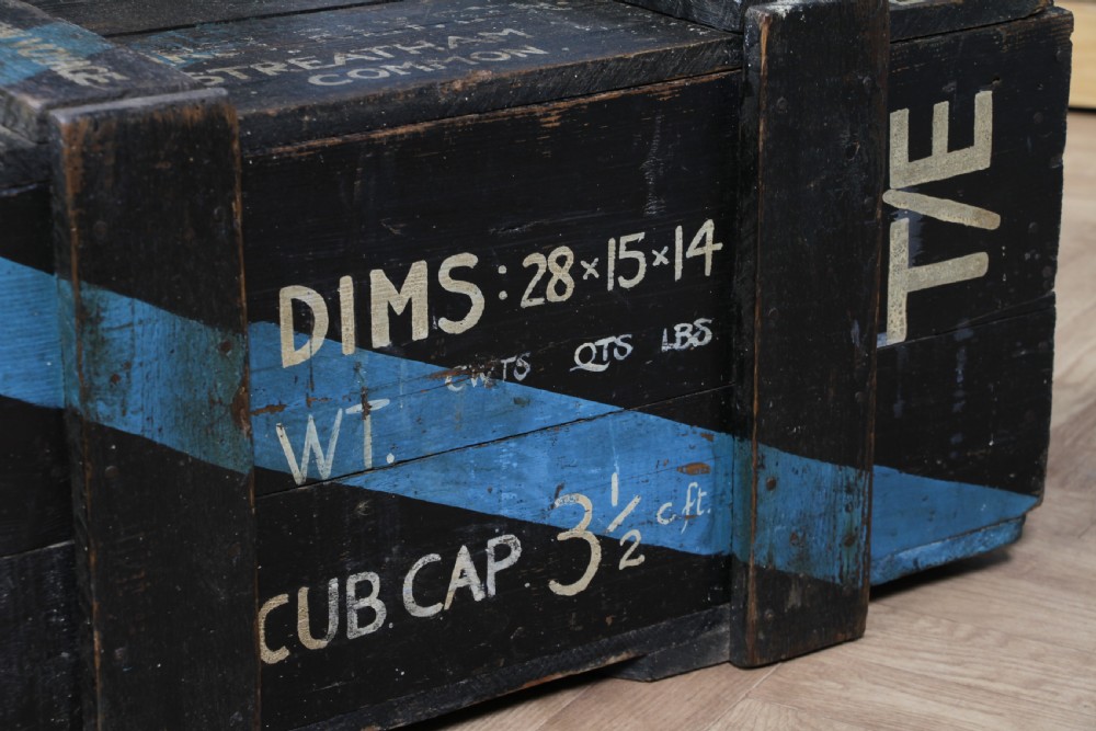 Antique Vintage RAF Military Chest Ministry Of Defence Royal Air Force View XII