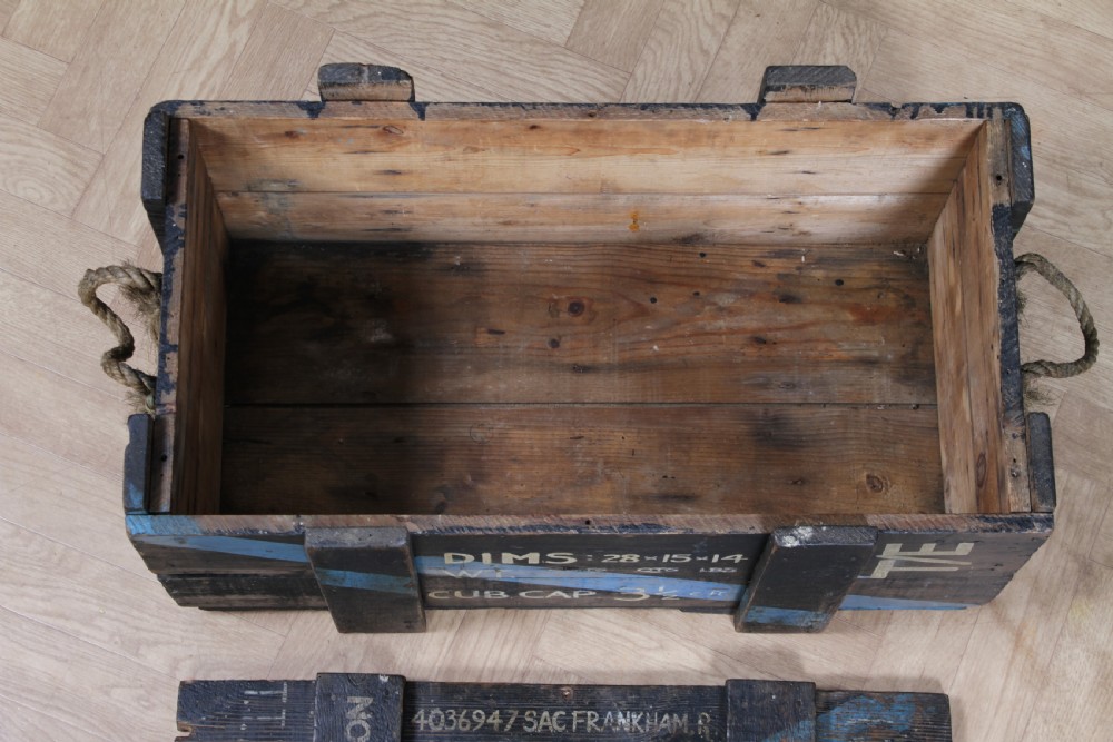 Antique Vintage RAF Military Chest Ministry Of Defence Royal Air Force View XIII