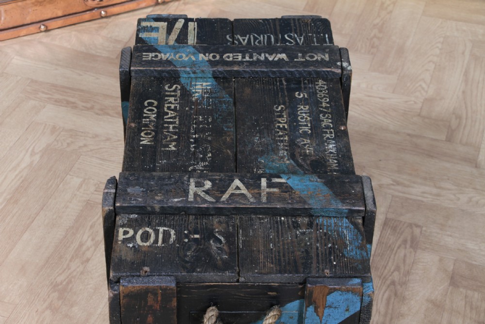 Antique Vintage RAF Military Chest Ministry Of Defence Royal Air Force View XV