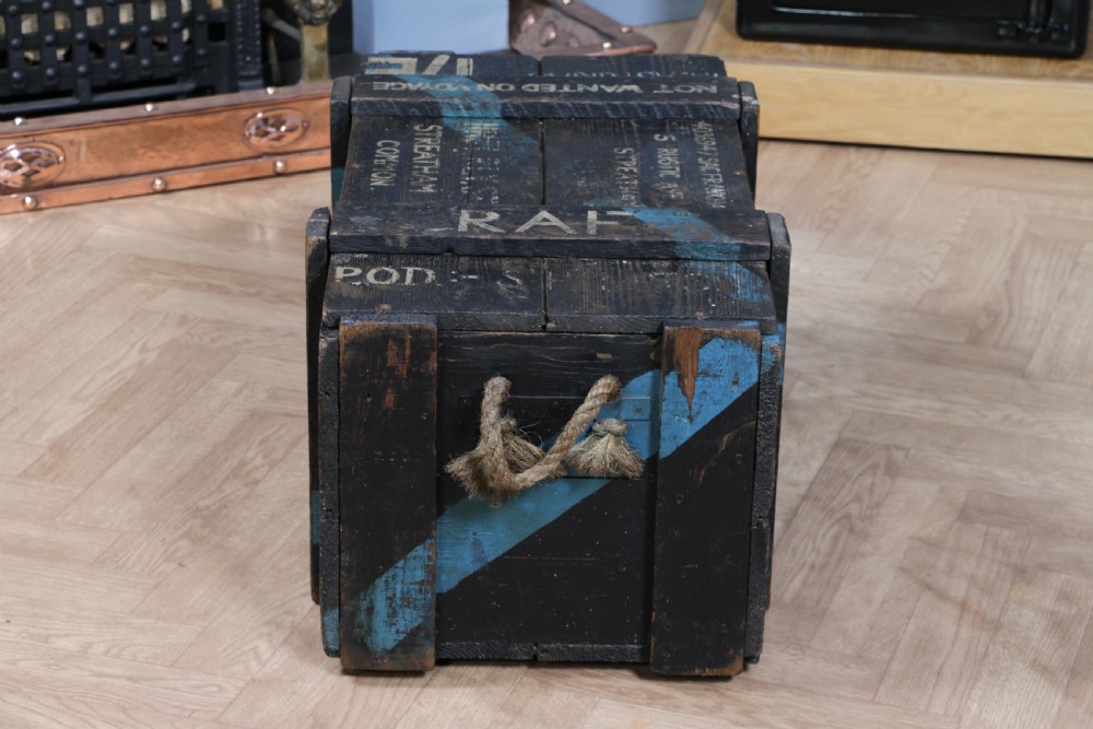 Antique Vintage RAF Military Chest Ministry Of Defence Royal Air Force View XVI