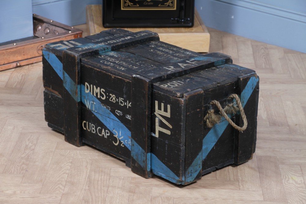 Antique Vintage RAF Military Chest Ministry Of Defence Royal Air Force View XVIII