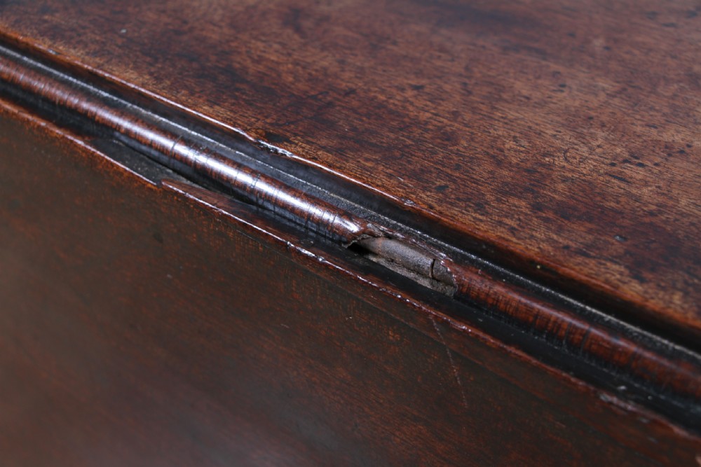Original Antique Georgian Solid Mahogany Drop Leaf Queen Anne Dining Table C1840 View IX