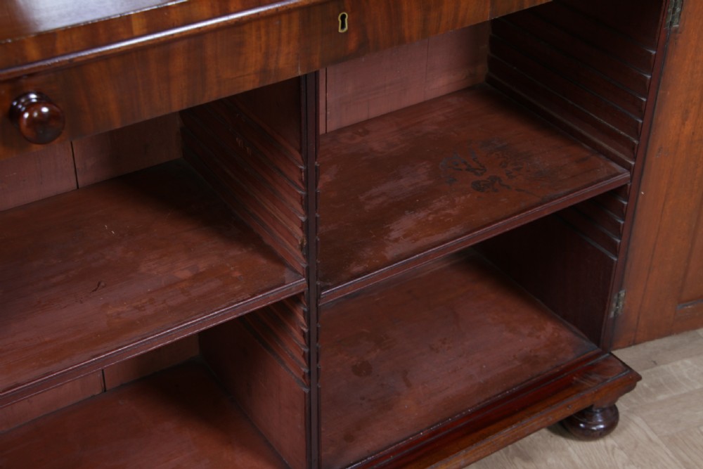 Original Antique Regency Georgian Flame Grain Mahogany Chiffonier Sideboard 1820 View XV
