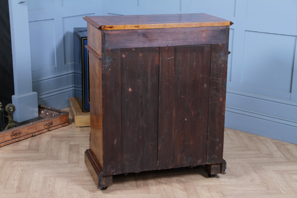 Antique 19th Century French Burr Walnut Secretaire Writing Cupboard C1880 View XVI
