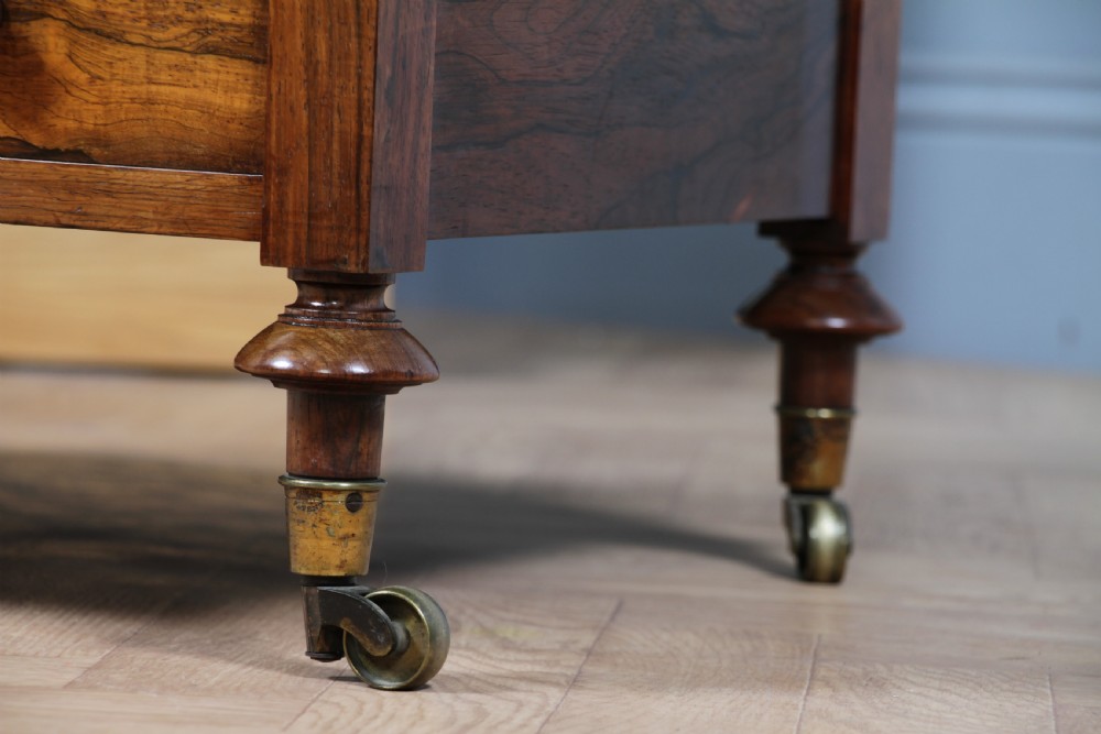Rare Antique Regency Georgian Rosewood 2 Tier What Not With Drawer View XXI