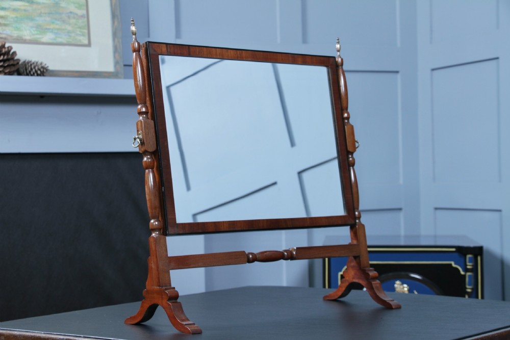 Antique Edwardian Mahogany Dressing Table Toilet Swing Mirror C1900
