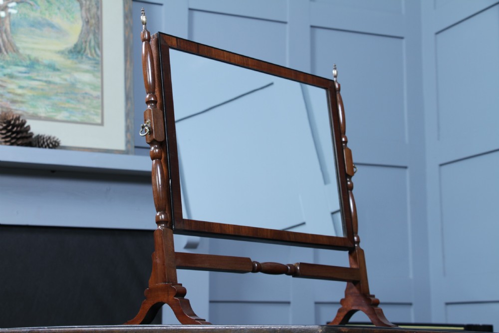 Antique Edwardian Mahogany Dressing Table Toilet Swing Mirror C1900 View VI