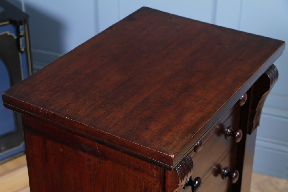 Original Antique Victorian Mahogany Wellington Chest of 7 Drawers C1870 View X