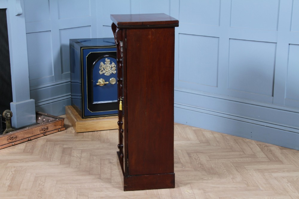 Original Antique Victorian Mahogany Wellington Chest of 7 Drawers C1870 View XVIII