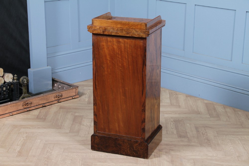 Outstanding Victorian Holland & Sons Burr Walnut Bedside Cupboard 1870 View X