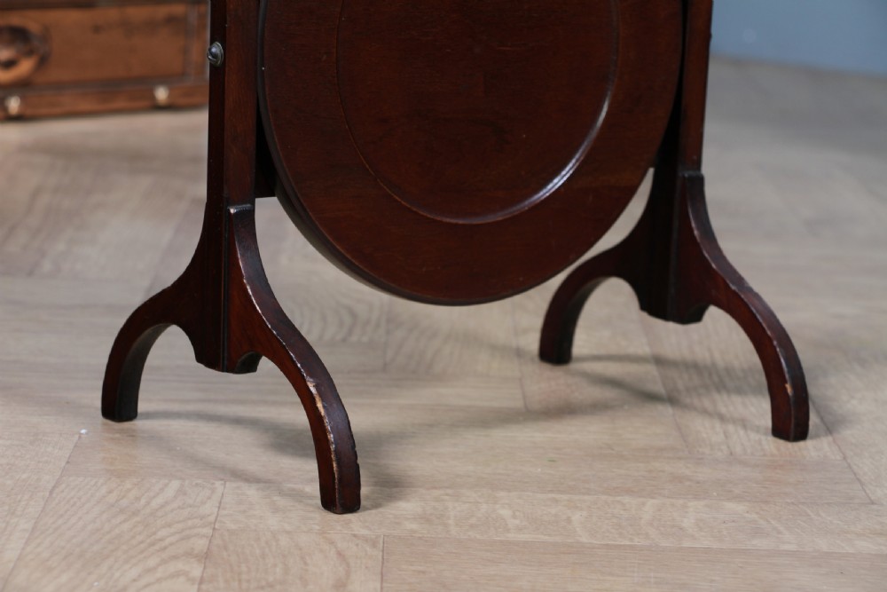 Antique Edwardian Solid Mahogany 3 Tier Folding Cake Stand Stand Vintage 1920's View XI