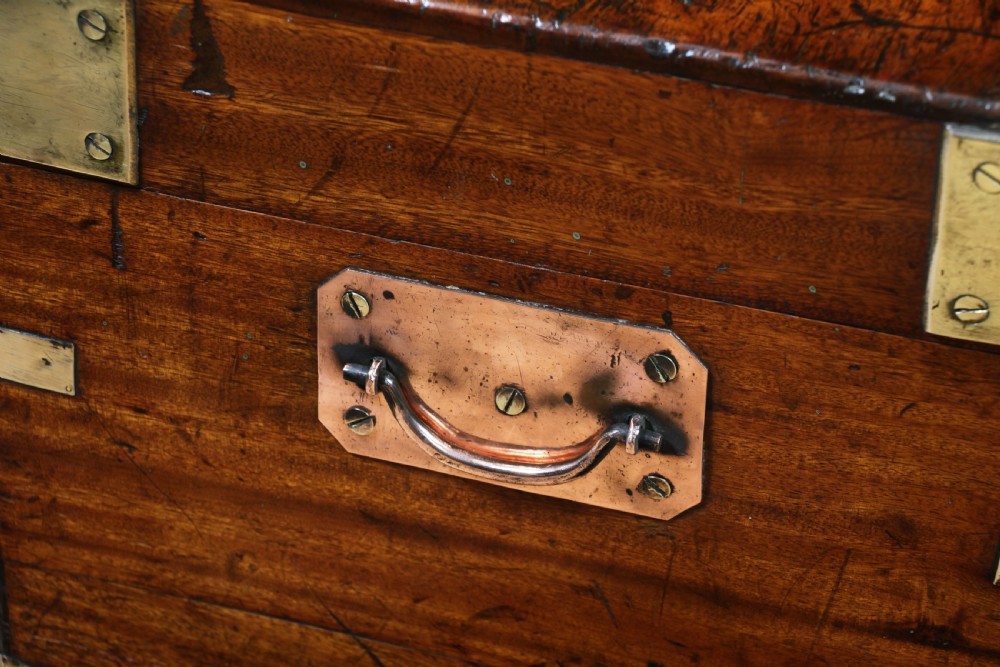 Victorian Military Camphor Wood Campaign Chest With Key View XIII