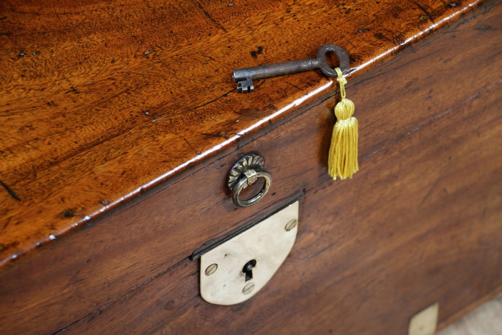 Victorian Military Camphor Wood Campaign Chest With Key View XIV