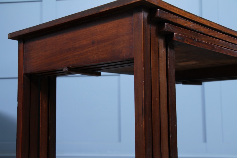 Antique 19th Century French Louis Phillipe Nest of Four Solid Kingwood Inlaid Tables View XXIII