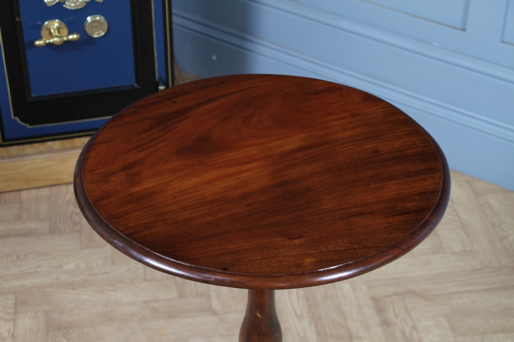 Original Antique Victorian Mahogany Tilt Top Tripod Wine Table C1850 View III