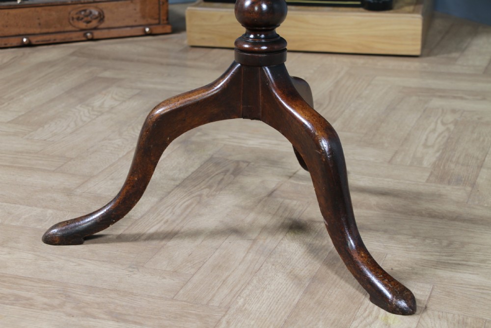 Original Antique Victorian Mahogany Tilt Top Tripod Wine Table C1850 View XV