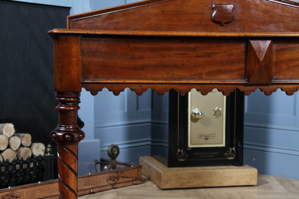 Antique Victorian Mahogany Serving Table With Hidden Side Drawer C1880 View XIII