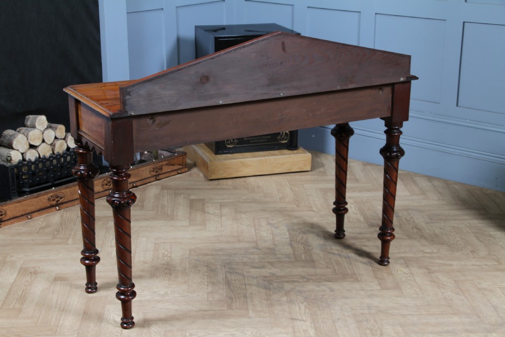 Antique Victorian Mahogany Serving Table With Hidden Side Drawer C1880 View XIX