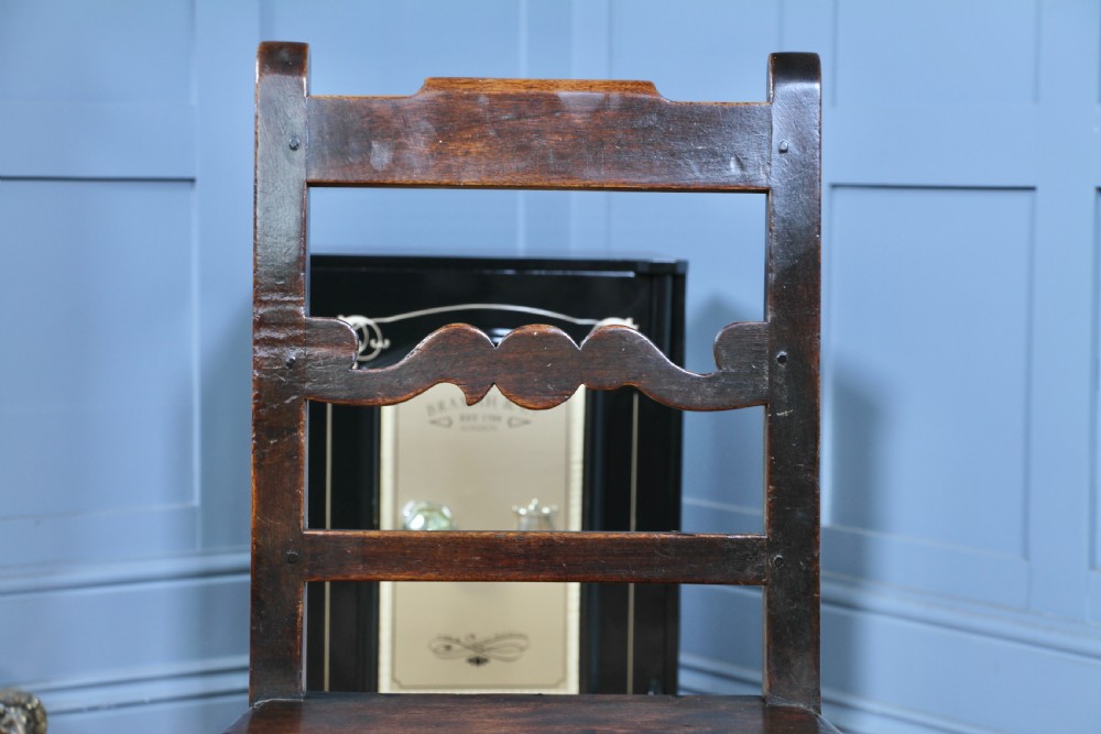 Original Antique 18th Century Georgian Welsh Country Made Provincial Chair View VII