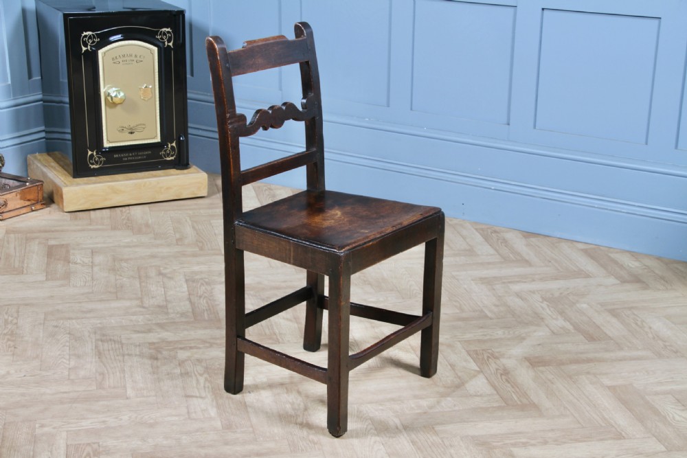 Original Antique 18th Century Georgian Welsh Country Made Provincial Chair View IX