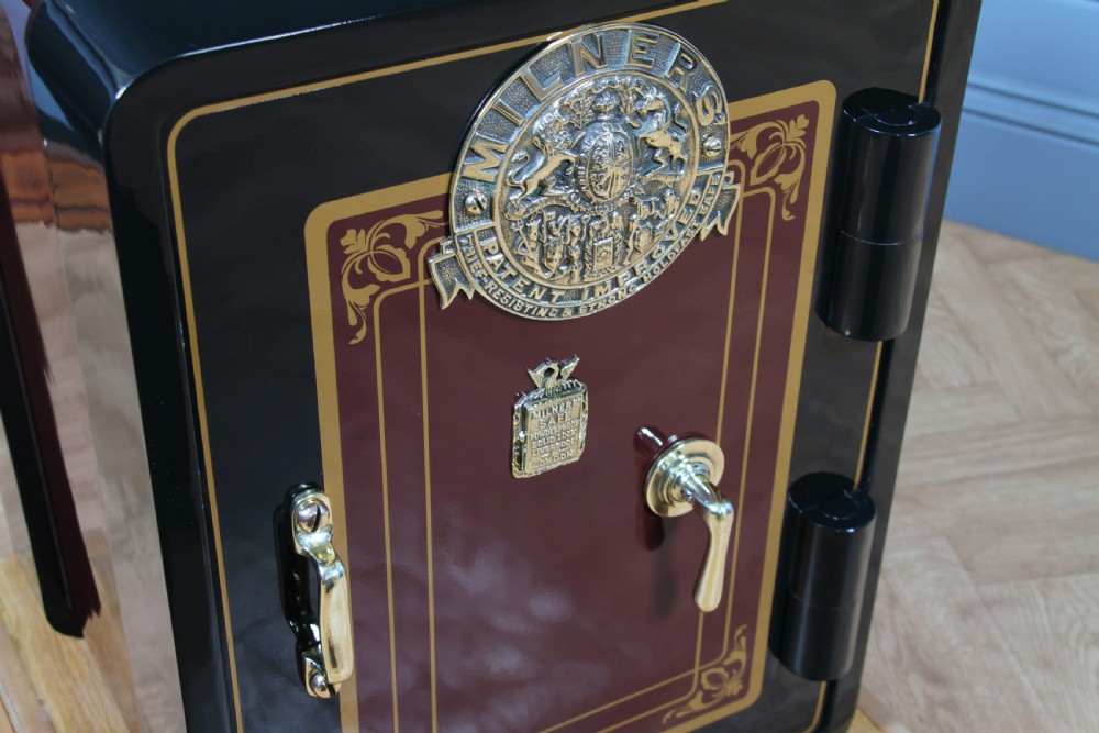 Antique Original Victorian 'MILNERS' Vintage Fully Restored Luxury Secure Safe View VI