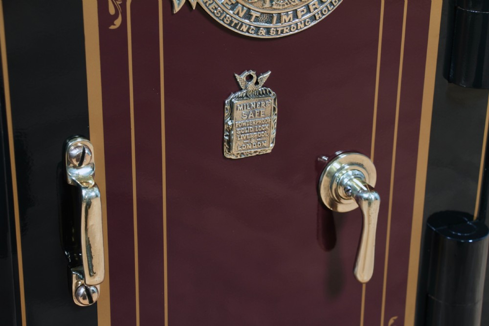 Antique Original Victorian 'MILNERS' Vintage Fully Restored Luxury Secure Safe View VII