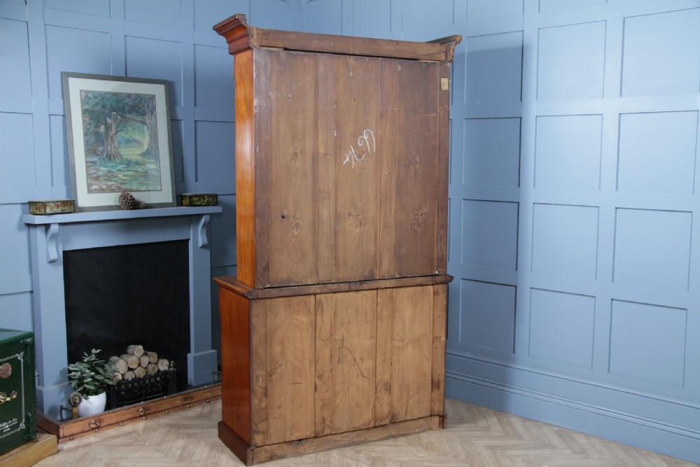 Antique Original Edwardian Mahogany Glazed Bookcase Cabinet C1895 View XIX