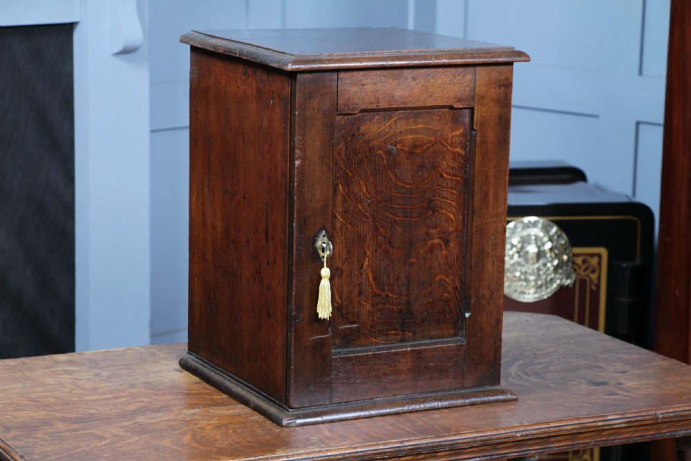 Small Antique 19th Century Walnut & Oak Spice Cabinet View II