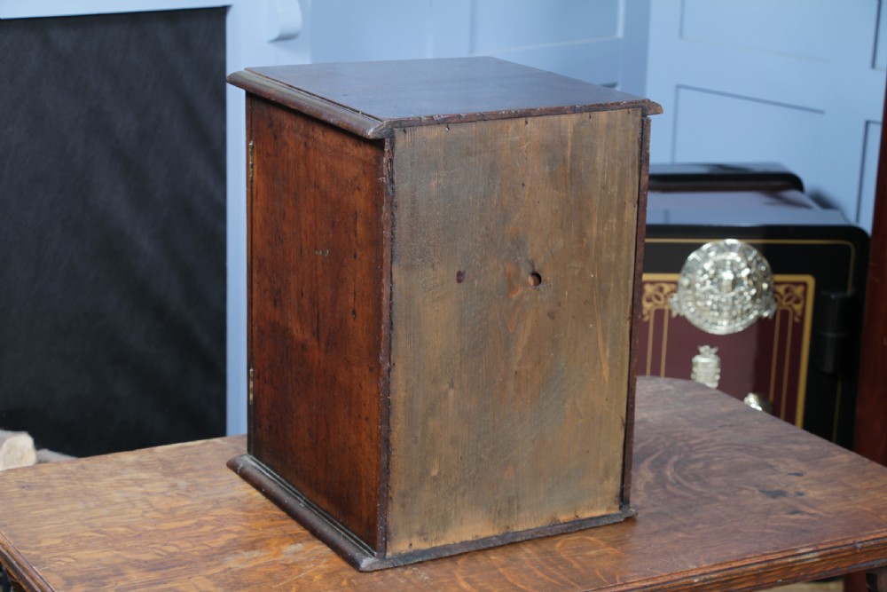Small Antique 19th Century Walnut & Oak Spice Cabinet View XIX