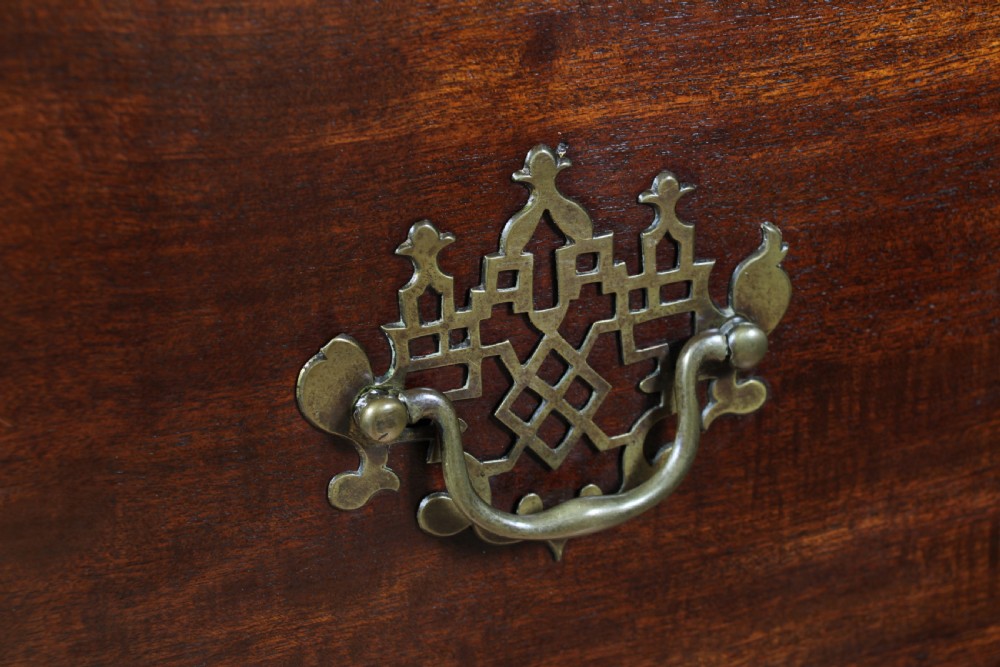 Antique George III Georgian Mahogany Chest on Chest 8 Drawers With Key C1770 View XII