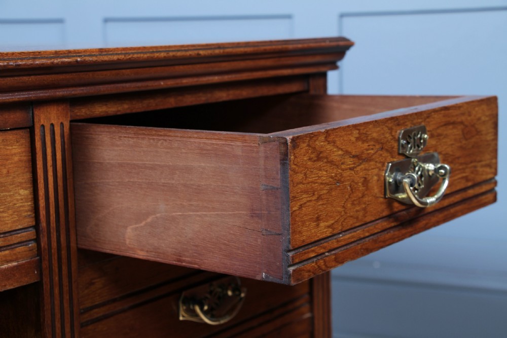 Antique Late Victorian Twin Pedestal Walnut Clerk's Desk C1880 View XVI