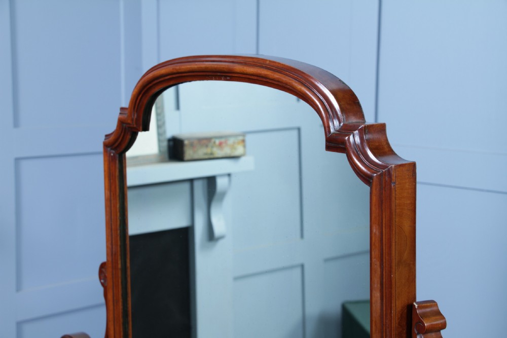 Antique Victorian Mahogany Grand Breakfront Pedestal Dressing Table With Mirror C1870 View XIII